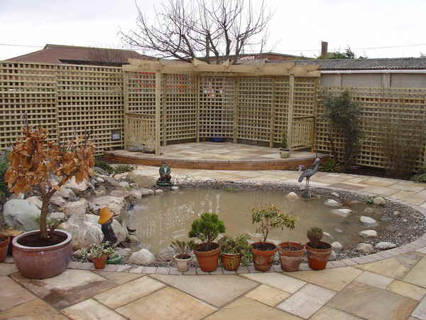 Landscape Design with Pond