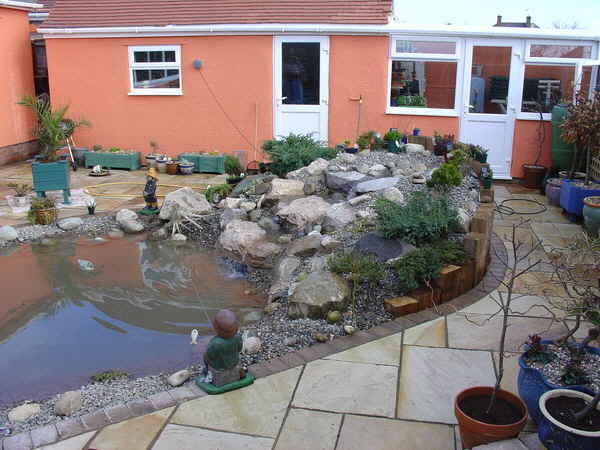 Pond and Waterfall Garden Feature