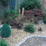 Golden Flint and Cots-Buff Decorative Aggregates with Tumbled Natural Granite Setts in Grey Flec