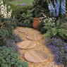 Purestone Circular Stepping Stones and Pathwinders in Desert Sand