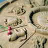 Zodiac Feature in Buff Sandstone